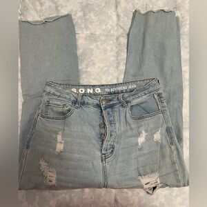 Light Blue Boyfriend Jeans
